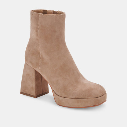 SALE- Dolce Vita,  Ulyses Platform Bootie - Mushroom Suede