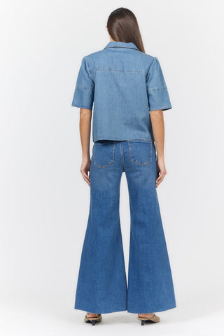 Dear John - Irina Denim Top - Denim Blue