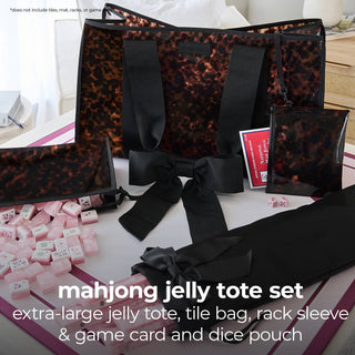 Case-Mate - Mahjong Jelly Tote Set - Tortoiseshell Bow