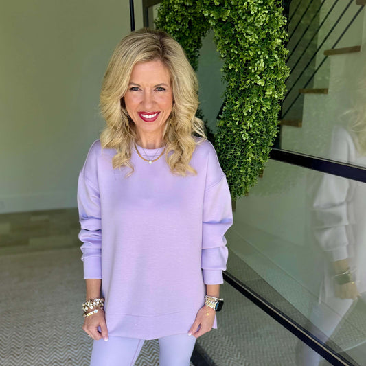 SPANX - AirEssentials, Crewneck Tunic Top 2105 - Verbena - SALE