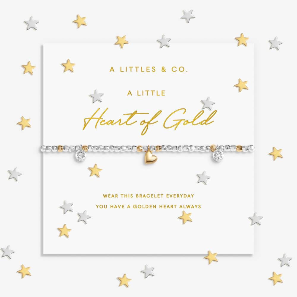 Sparkle Confetti 'Heart Of Gold’ 9743 - Crystal & Gold Bracelet
