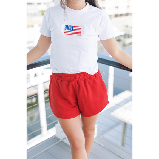 SKIPP - Classic Sweat shorts - Red