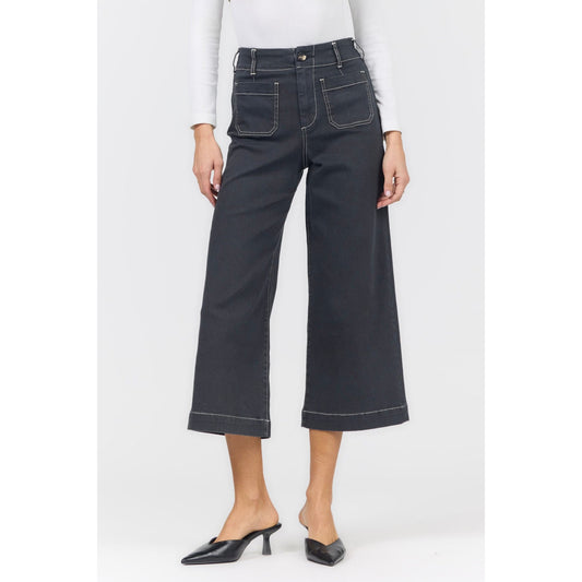 Dear John - Audrey Wide Leg Jeans – Washed Black