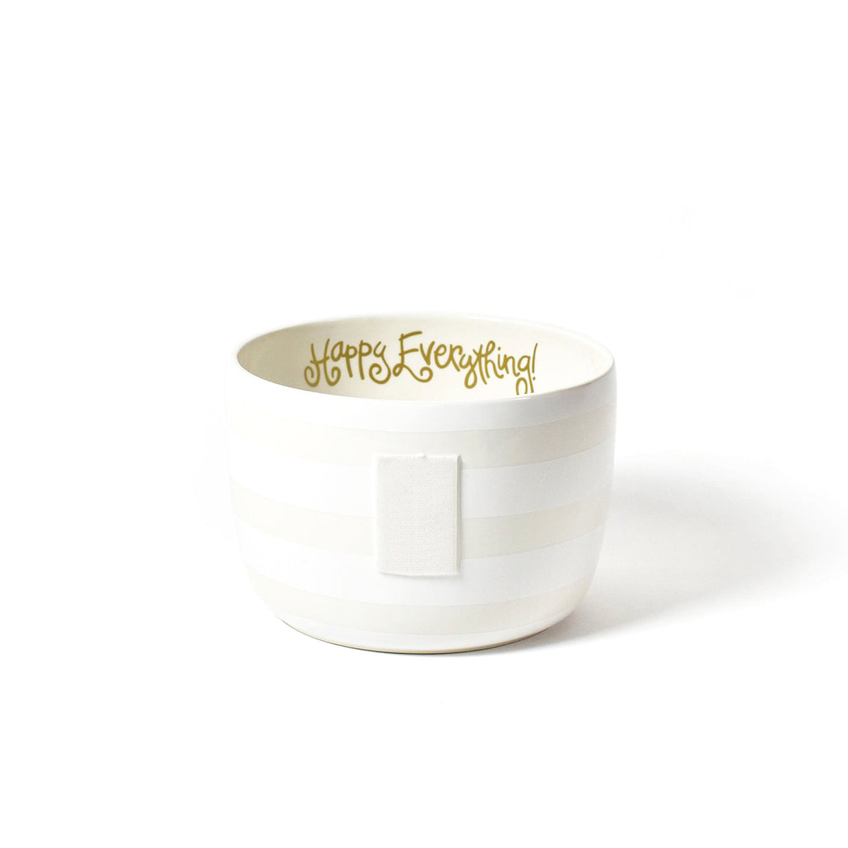 Coton Colors - Happy Everything Big Bowl - White Stripe