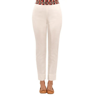 Gretchen Scott - Gripeless Denim Pull On Pants - White - SALE