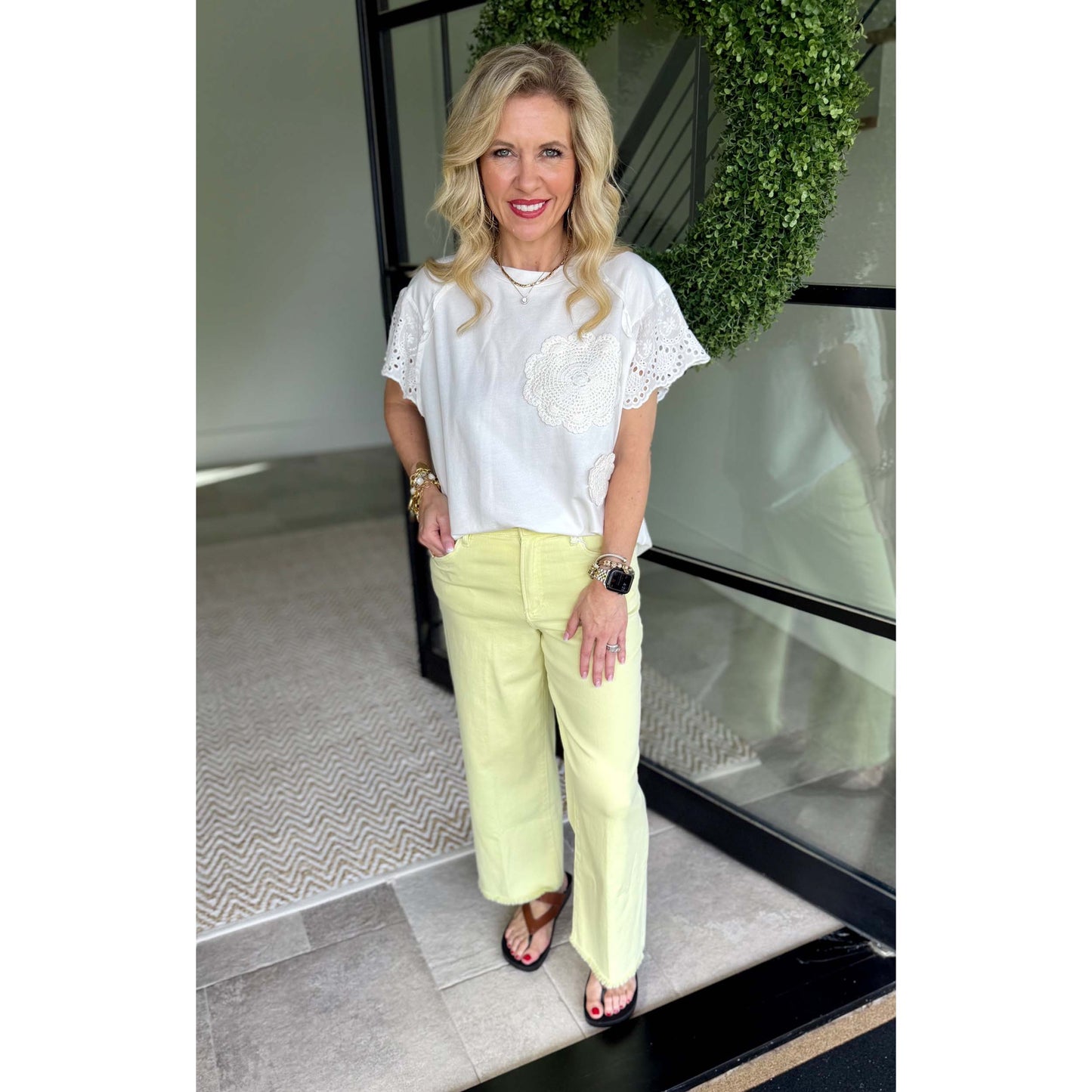 Dear John - High Rise, Cropped, Straight Leg, Raw Hem, Holly Jeans 425 - Wax Yellow