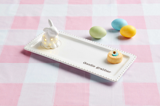Mud Pie - Bunny, LED Decorative Sitter