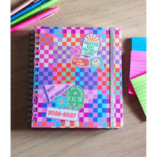 JLB - Planner - Happy Checkered - SALE