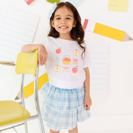 Blue Plaid Skort - Back To School - SALE