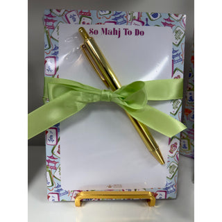 So Mahjong To Do Notepad Gift Set – Multicolor