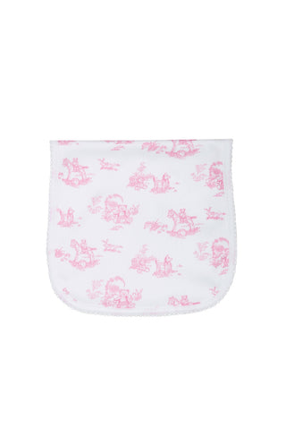 Nellapima - Toile Baby Burp Cloth