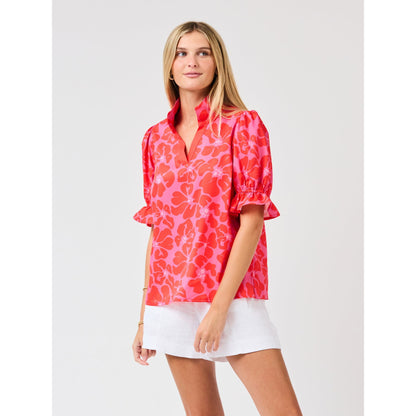 Jessica Top – Garden Samba Pink Floral - SALE was $54.95