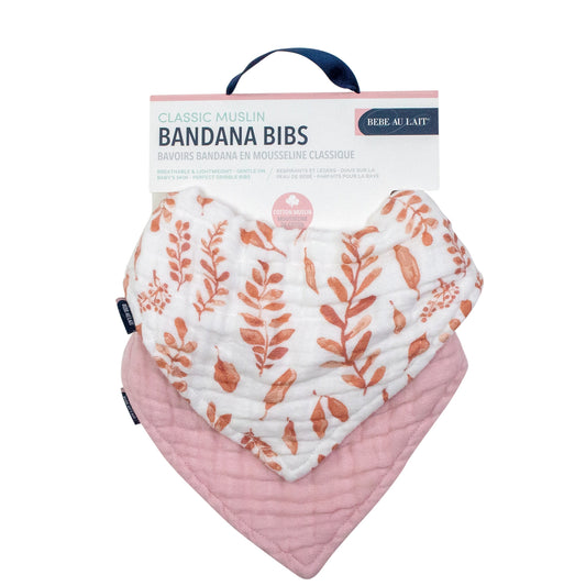 Classic Muslin Bandana Bib Set