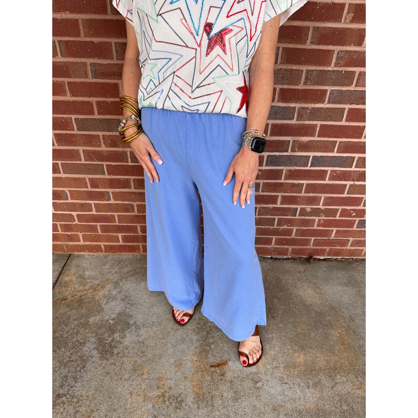 Z Supply - Scout, Jersey Flare Pants - Bay Blue