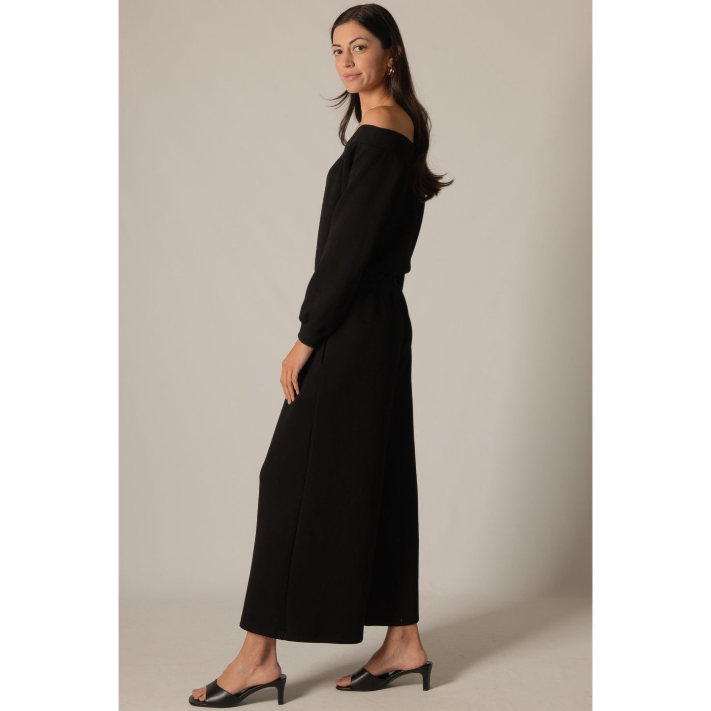BYC - Butter Modal Ribbed Contrast Jumpsuit 0067 - Black