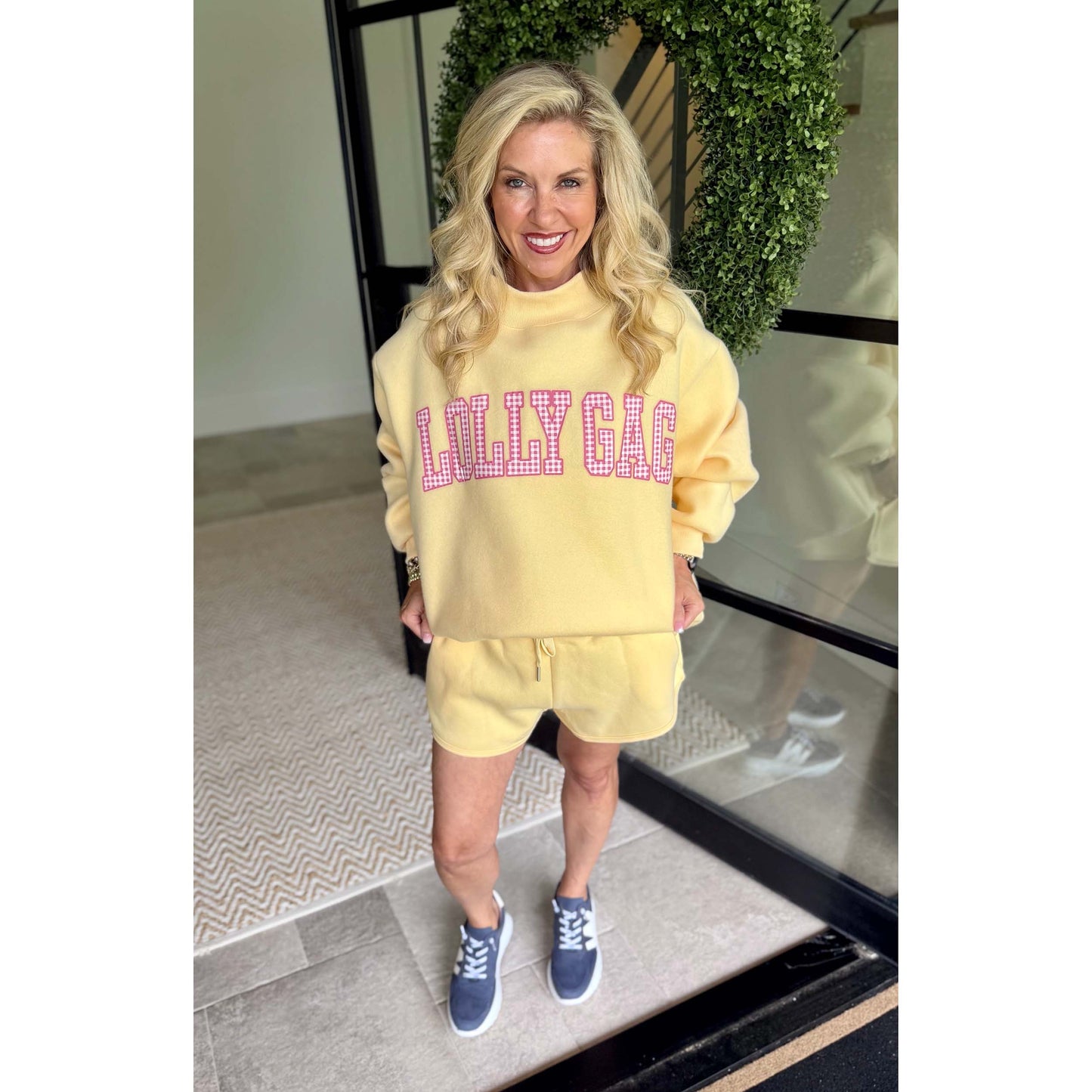 Butter Yellow Cozy Fleece Lounge Shorts