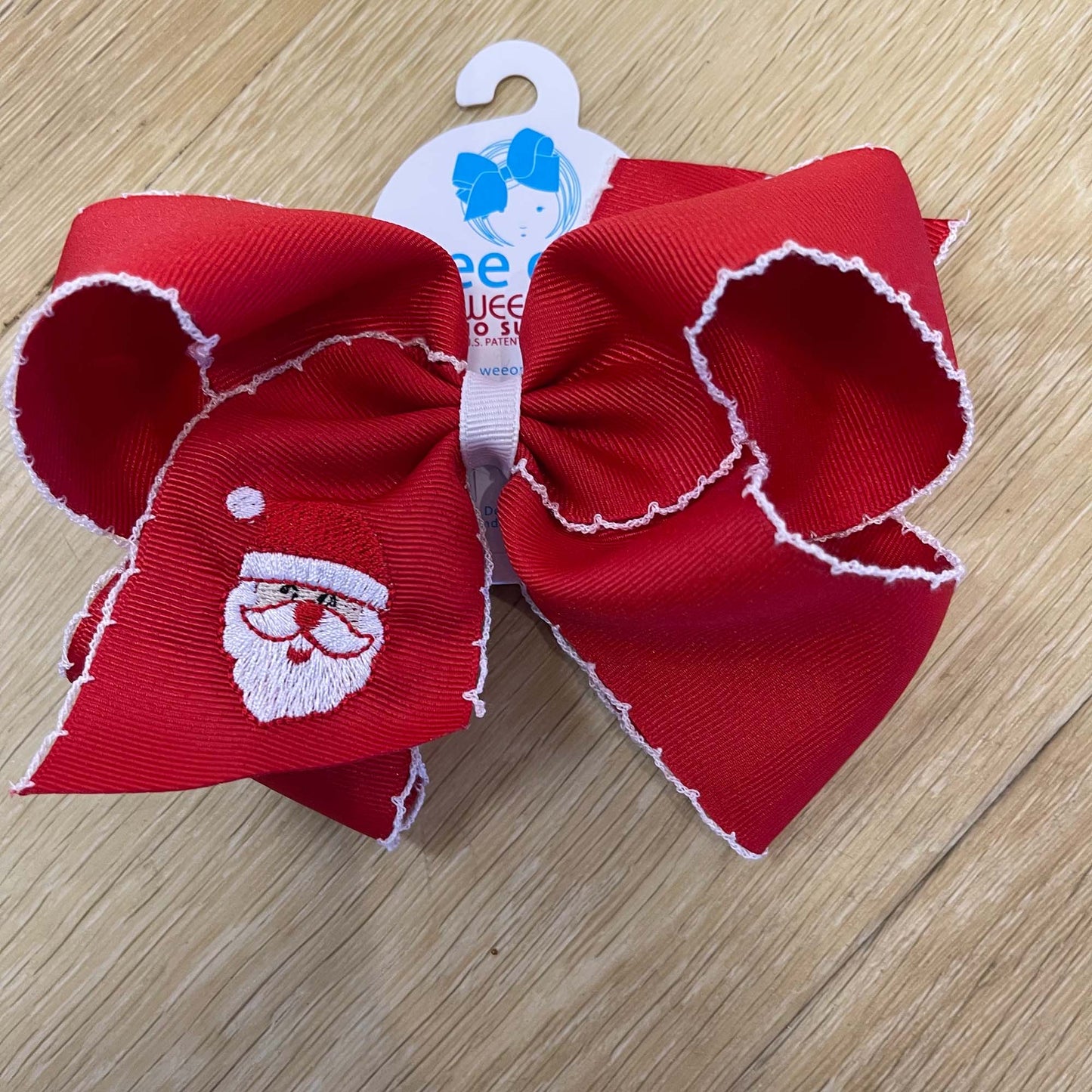 Wee Ones - Santa Bow - Red