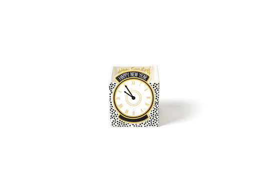 COTON COLORS - Mini Nesting Cube, Small - Black Small Dot