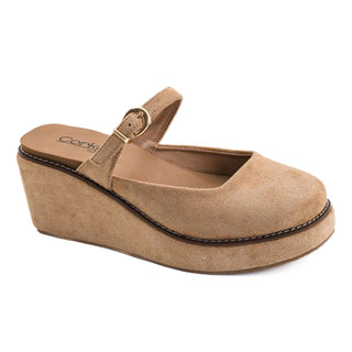 Corkys Footwear -  Me Time Slip-On Wedge Shoe - Camel