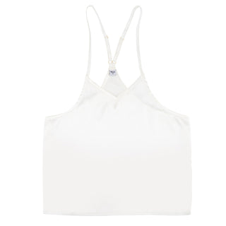 Bella -  Cami + Velvet Ruffled Short 0675 - White