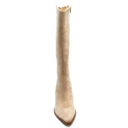 Matisse - Fern, Suede Boot w Heel - Natural..