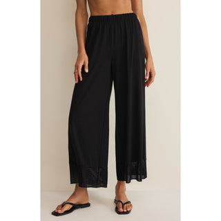 Z Supply Banyan Crochet Pants 2687 – Black- SALE