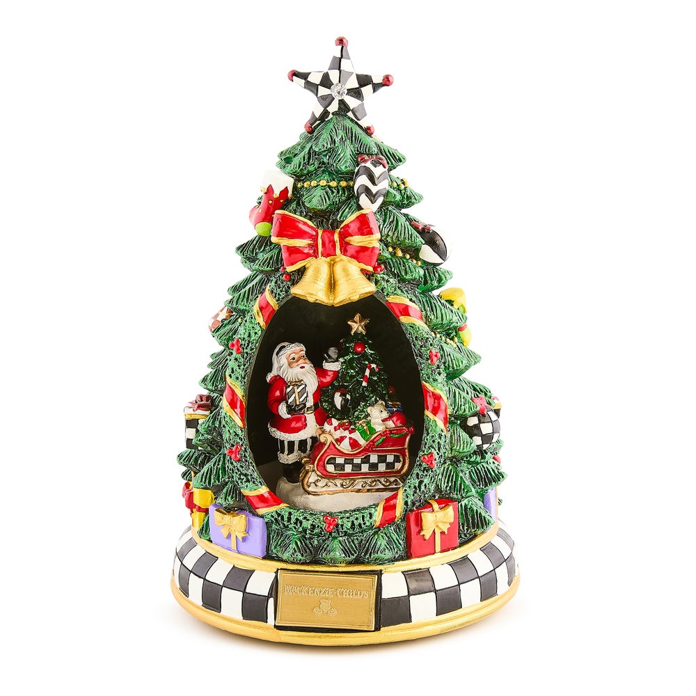 Mackenzie-Childs - Courtly Christmas Tree & Santa Musical
