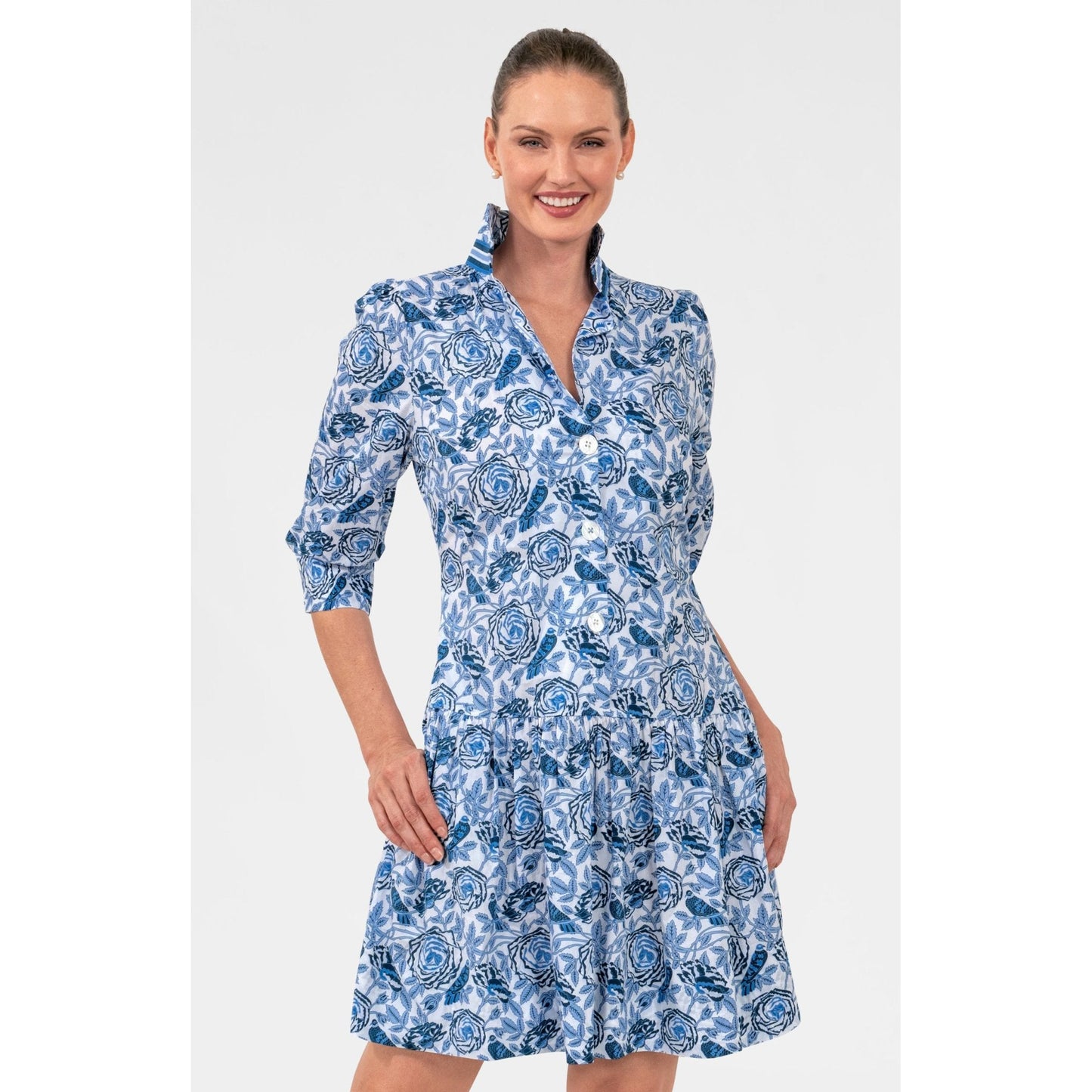 Gretchen Scott - So Sweet Dress - Smell The Roses - Blue