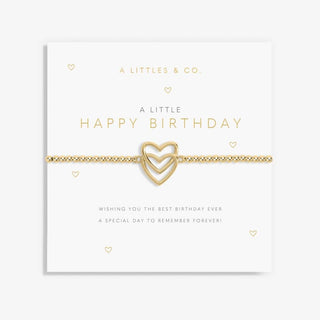 'Happy Birthday’ - 7043 - Gold Bracelet