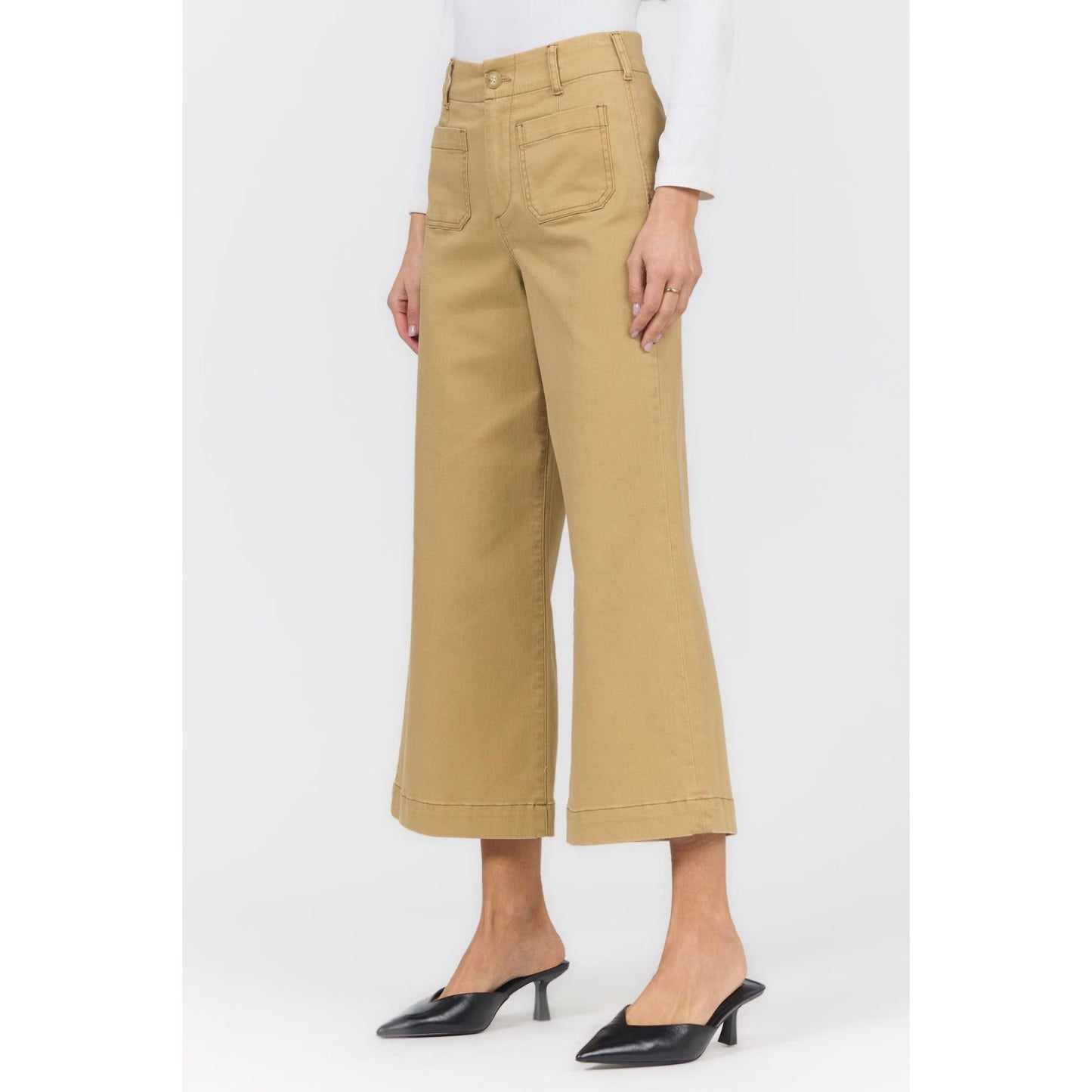 Dear John - Audrey Wide Leg Jeans – Khaki