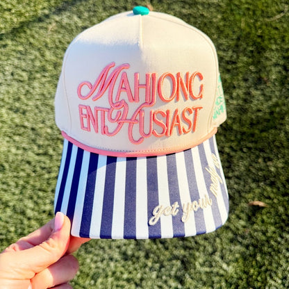 Mahjong Enthusiast Embroidered Trucker Hat