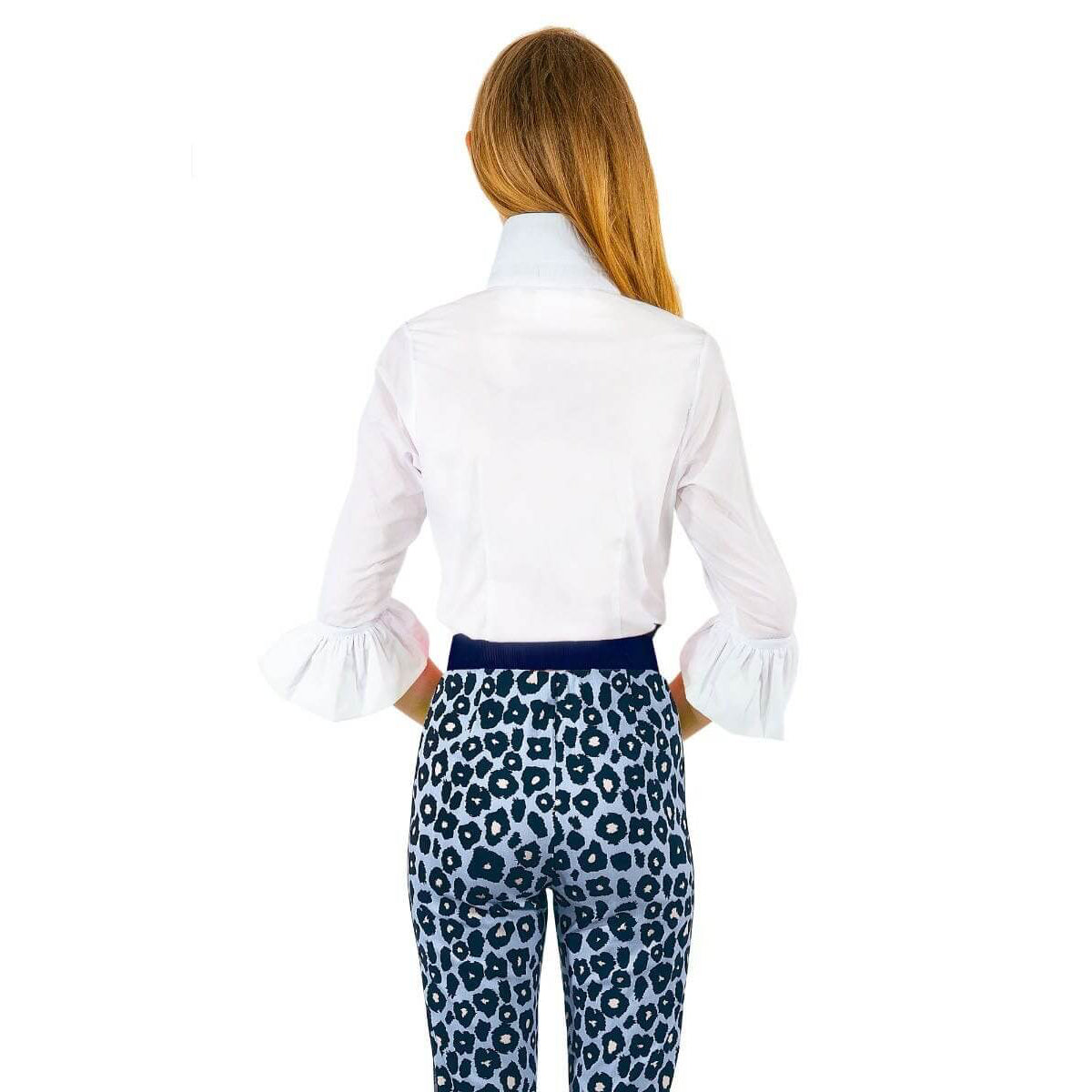 Gretchen Scott - Wash & Wear, Ruffle Detail Blouse Top - White - SALE