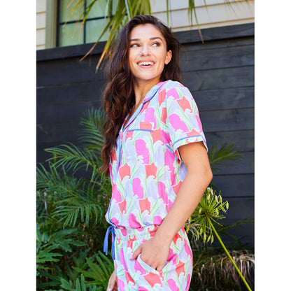 MS - Women's Charlotte Pants Set - Color Me Sweet Coral *