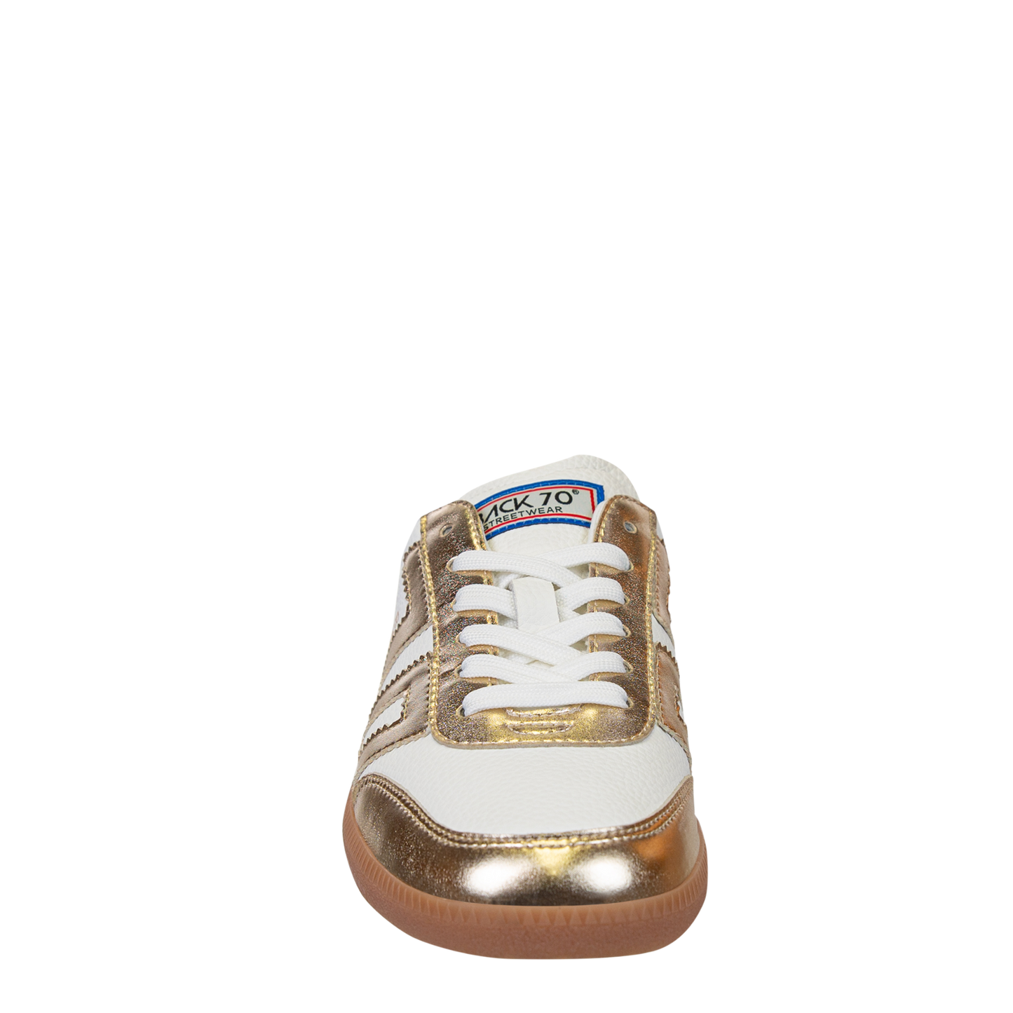 Back 70 - EASTER, Backless Sneakers - Metallic Gold