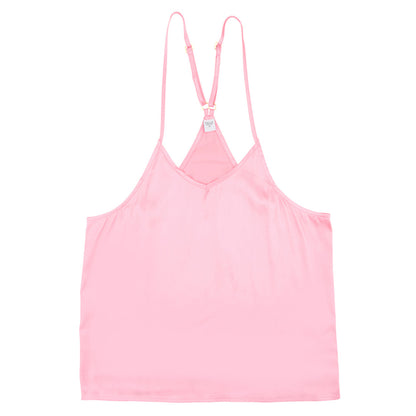 Bella -  Cami + Velvet Ruffled Short 0744 - Pink