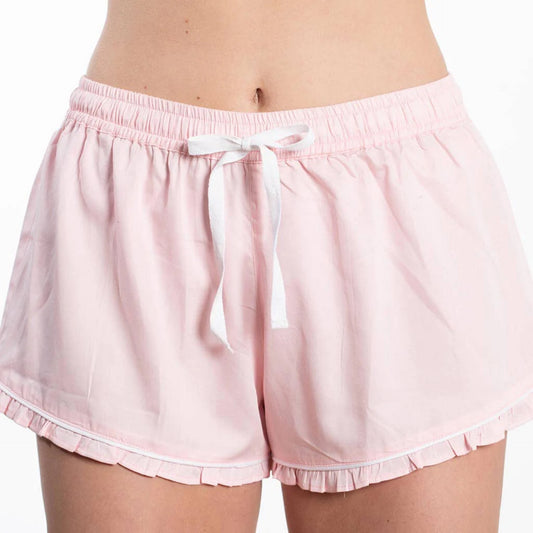 Bella IL Fiore pink Ruffled Cotton Short