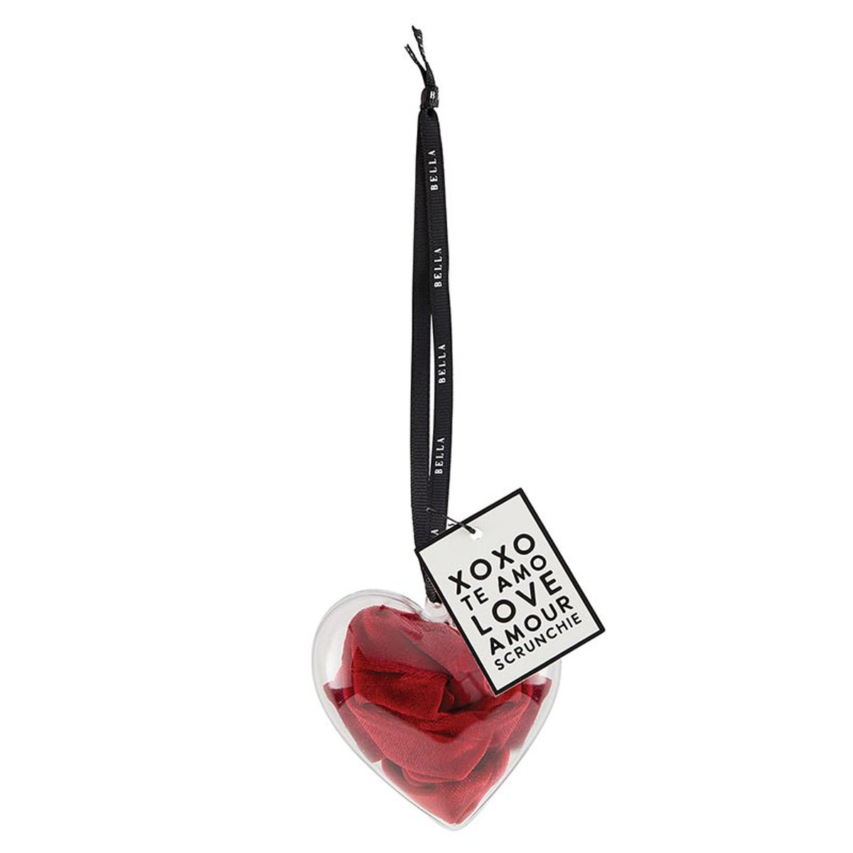 Bella - Large Heart Ornament Scrunchie