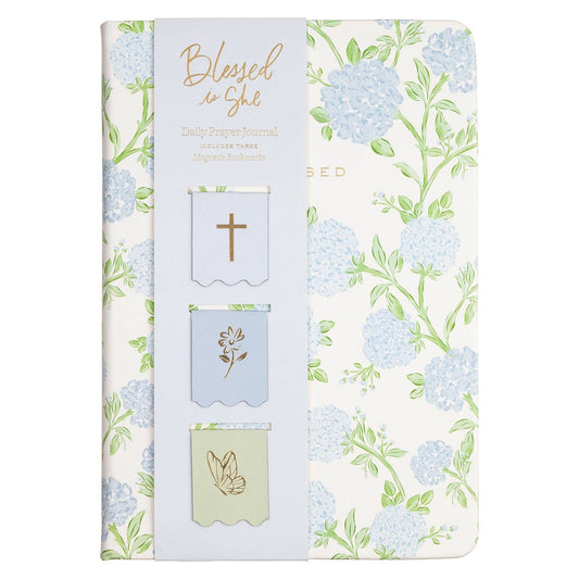 Faith Collection - Journal Set W/Bookmarks - Blue Green Floral