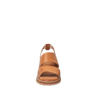 Antelope - B71 Paige Low - leather slingback platform sandals - Tan