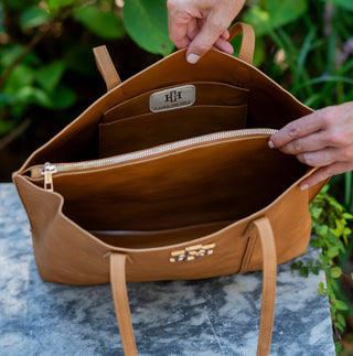 Heath Tote Bag Chocolate EC