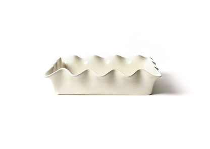 Coton Colors - Signature Ruffle, 9”x13” Casserole Dish - White.-