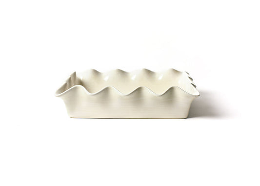 Coton Colors - Signature Ruffle, 9”x13” Casserole Dish - White.-