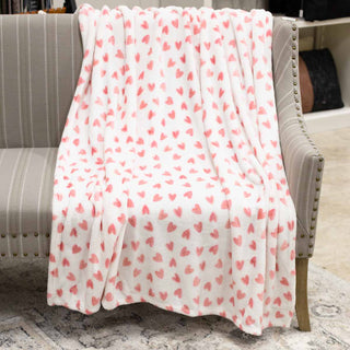 Sweetheart Throw - White/Pink
