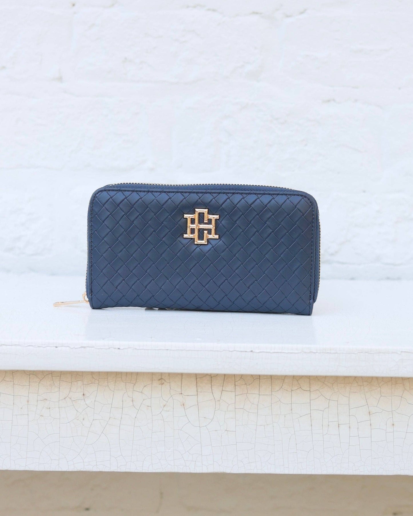 Caroline Hill - Penelope Wallet Woven - Navy