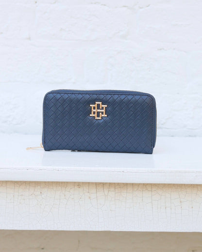 Caroline Hill - Penelope Wallet Woven - Navy