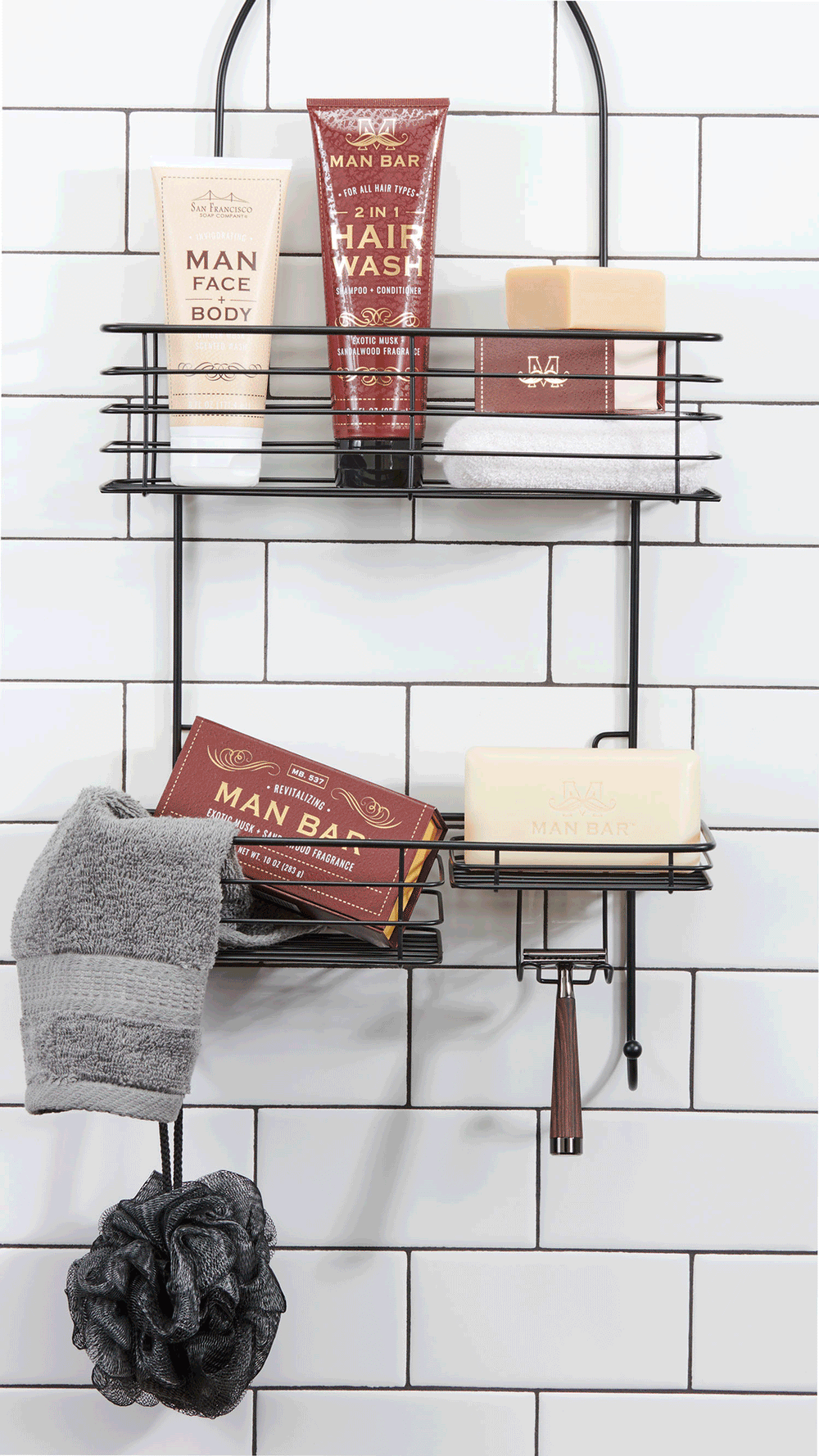 San Francisco Soap Company Man Bar 2 in 1 Hair Wash