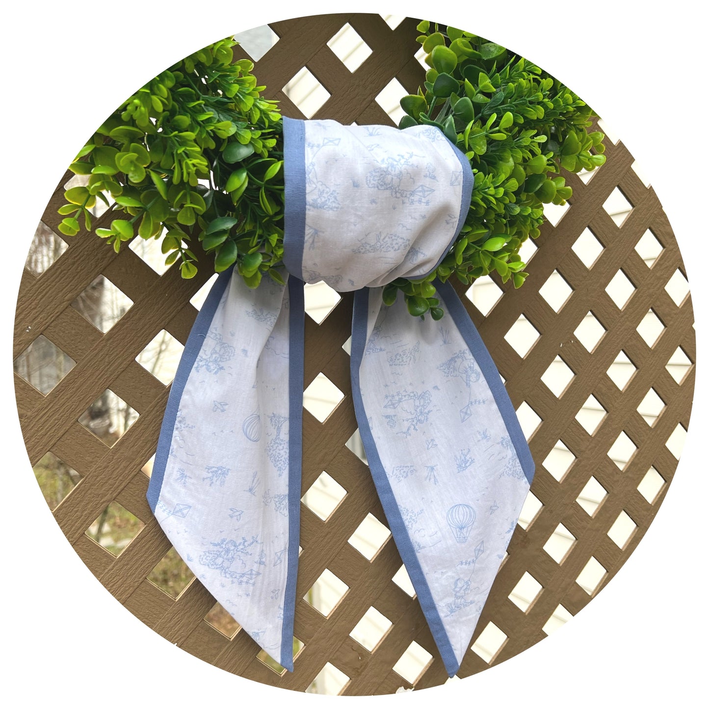 RC - Two Color Toile Sash - 44 inch