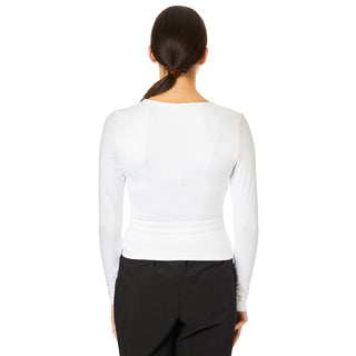 Second Skin - Roxie, Crew Neck, Long Sleeve 064 - White