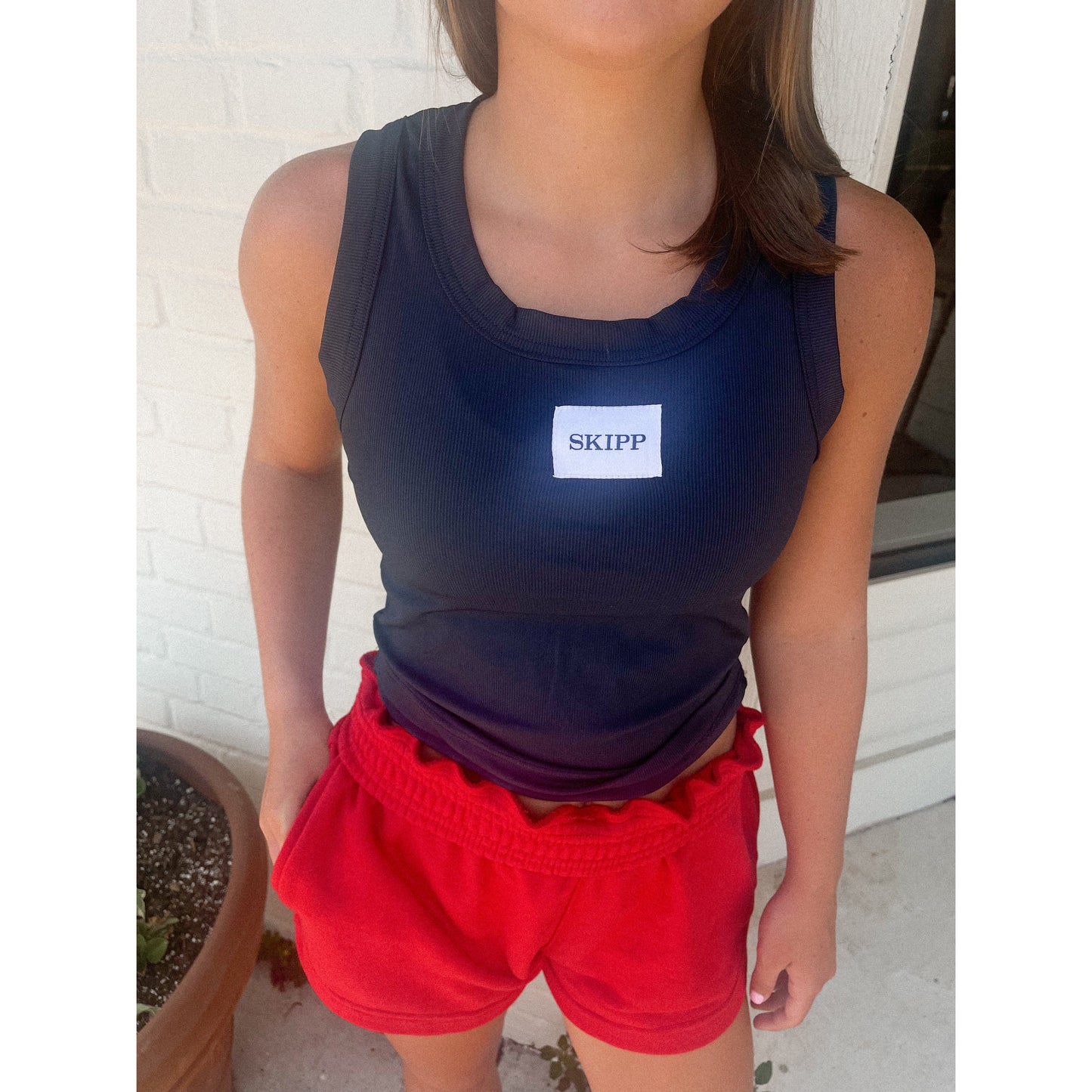 SKIPP - Logo Tank Top - Navy