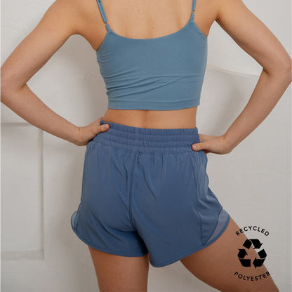 Rae Mode - G Active Shorts w Mesh 6272 - Paradise Blue